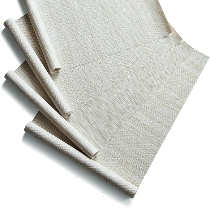 Replacement Fabric Panels for Sliding Glass Door, Fabric Only, Natural Woven by PieceNat