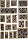 Vent Cover for walls and ceiling Lasered MDF Custom Size Wall and Ceiling by Handmade