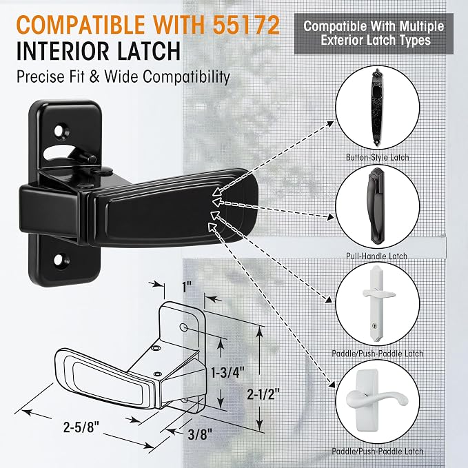 Storm & Screen Door Latch Replacement Kit - Image 8