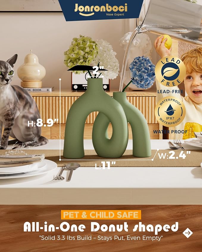 Hug Donut Decorative Vase Set - Image 2