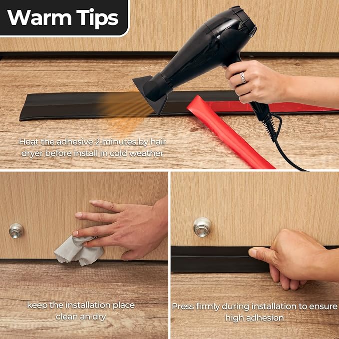 Ohuhu 2 Pack Door Draft Stopper, - Image 6