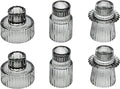 Vixdonos Taper Glass Candlestick Holders Tealight Candle Holders by Vixdonos