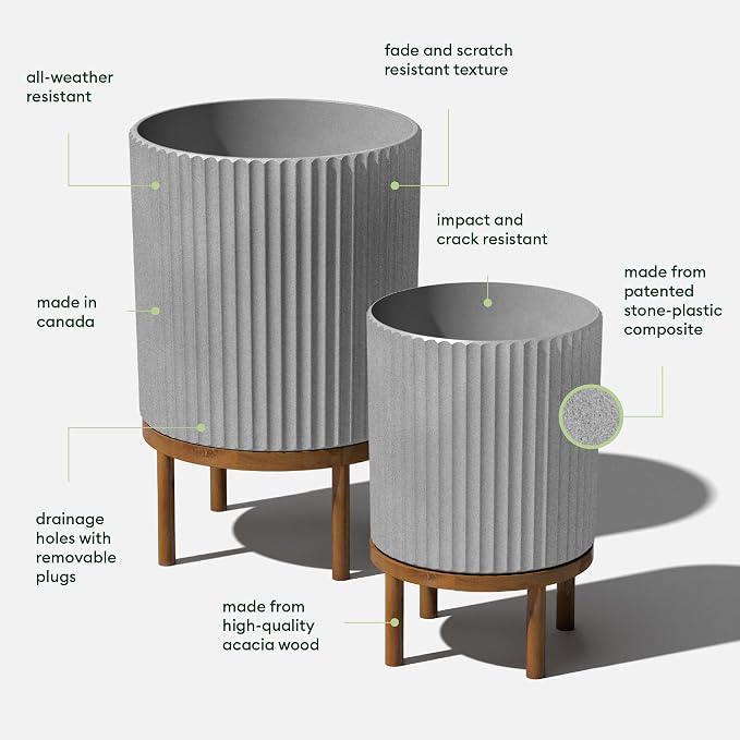 Veradek Demi Series Raised Duo Planters - Image 2