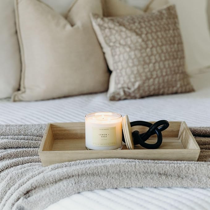 Lemon & Sage 3 Wick Scented Candle - Image 7