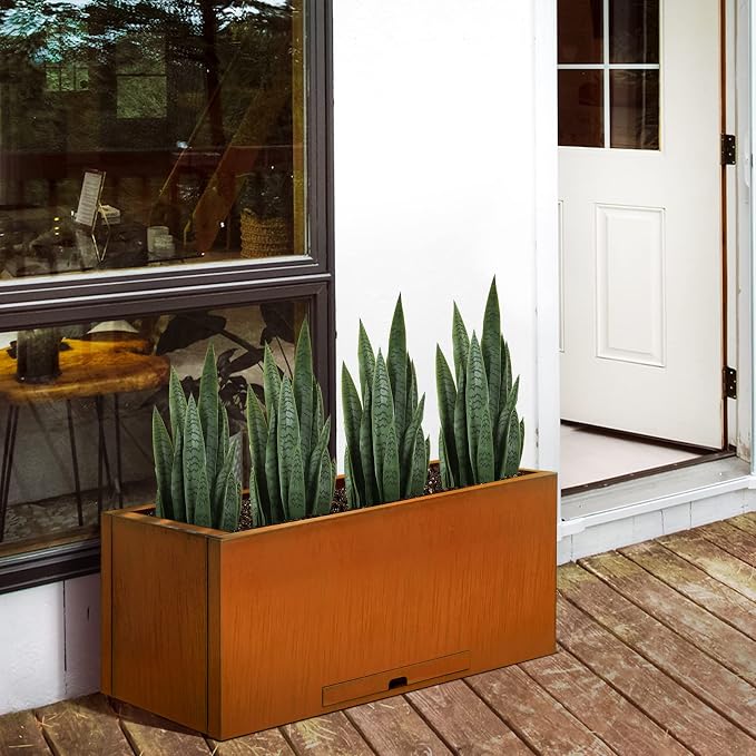 Worth Garden 3ft Artificial Snake Plant Fake Sansevieria Indoor Outdoor - Image 7