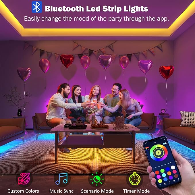 130 ft Led Lights for Bedroom - Image 2