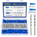 240Pcs Conical Concrete Anchors and 304 Stainless Steel Screws Assortment Kit by Unknown