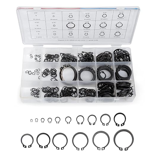 NEIKO 50458A Snap Ring Shop Assortment | 300 Piece Retaining Ring Set | 18 - Image 2