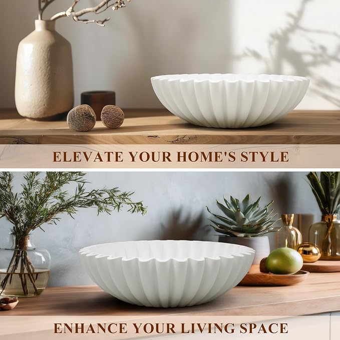 Large Decorative Bowl, Modern Handicraft Bowls - Image 7