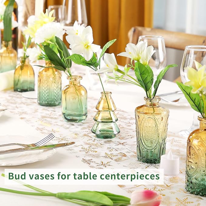 Glass Bud Vases in Bulk Set of 30 Pcs, Small Glass Vases - Image 4