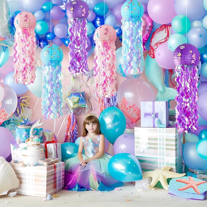 OBXT 12" Colorful Jellyfish Lanterns - Image 8