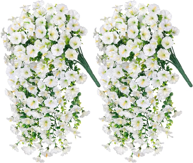 Artificial Faux Hanging Flowers Plants - Image 7