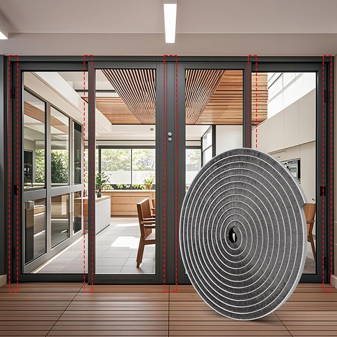 33 Ft Strong Adhesive Brush Weather Stripping by Unknown