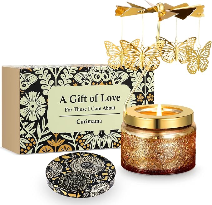 Curimama Rotating Butterfly Scented Candle Gift by Curimama