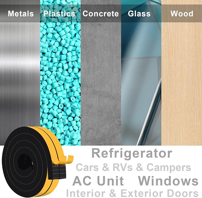 Thick Weather Stripping, Door Gap Filler & Draft Stopper 1x3/4In | Fills wide - Image 7