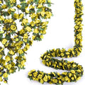 8Pcs x 8.2FT Artificial Flower Garland Rose Vine Decor, Hanging Faux Roses by PONKING