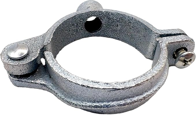 3/4" NPS Hinged Split Ring Pipe Hanger, Pre Galvanized, 3/8" Rod Fitting - Image 7