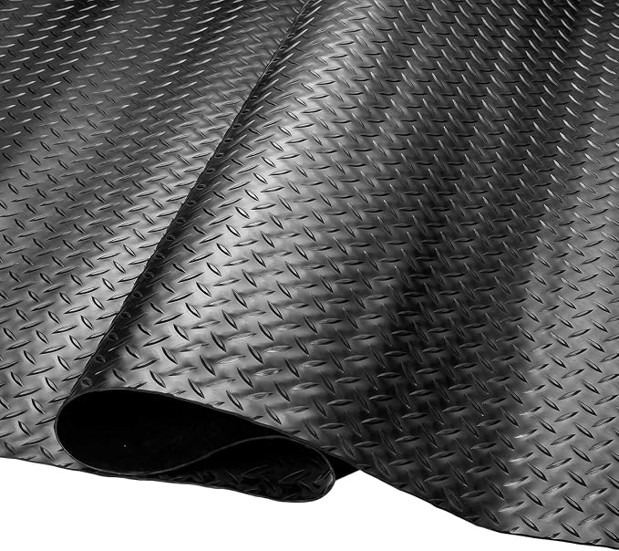 SEAL 4 x 6 FT Premium Garage Floor Mat, Solid 2.8mm Thick Lay-Flat Black - Image 8