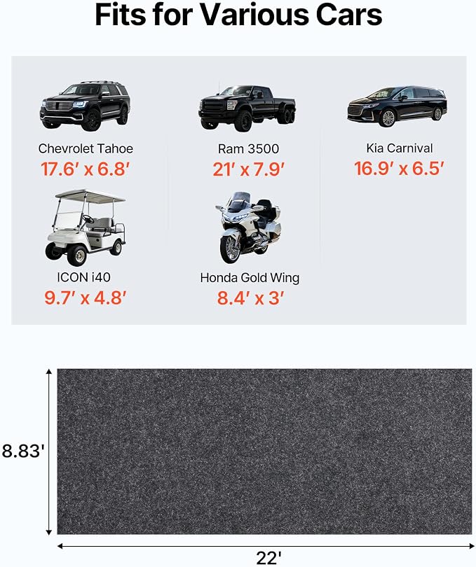 VEVOR Garage Floor Mat, Mud and Oil - Image 2