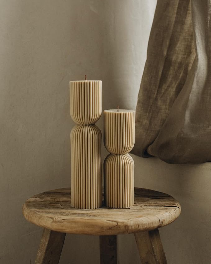 LAWA Hourglass Pillar Candle - Image 2