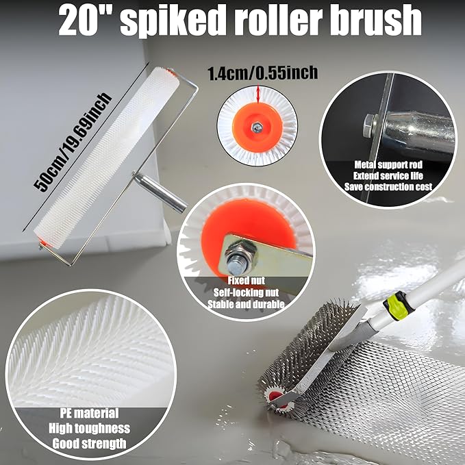 Self Leveling Cement Tool Kit, Epoxy Flooring Tool Kit, Self-Leveling Rake - Image 2