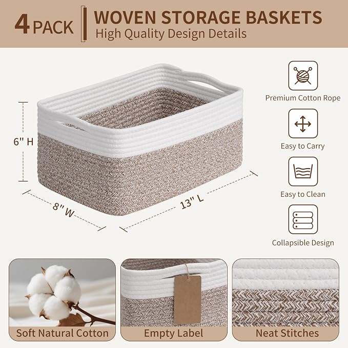 Goodpick 4 Pack Storage Baskets - Image 3