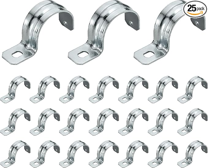 Heavy Duty Pipe Strap Zinc-Plated Steel EMT Conduit Clamps by OhLectric