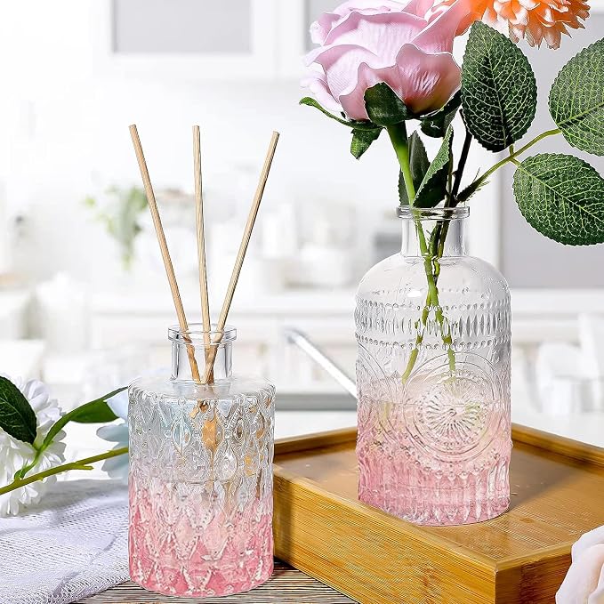 Pink Glass Bud Vases Set of 20 - Image 5
