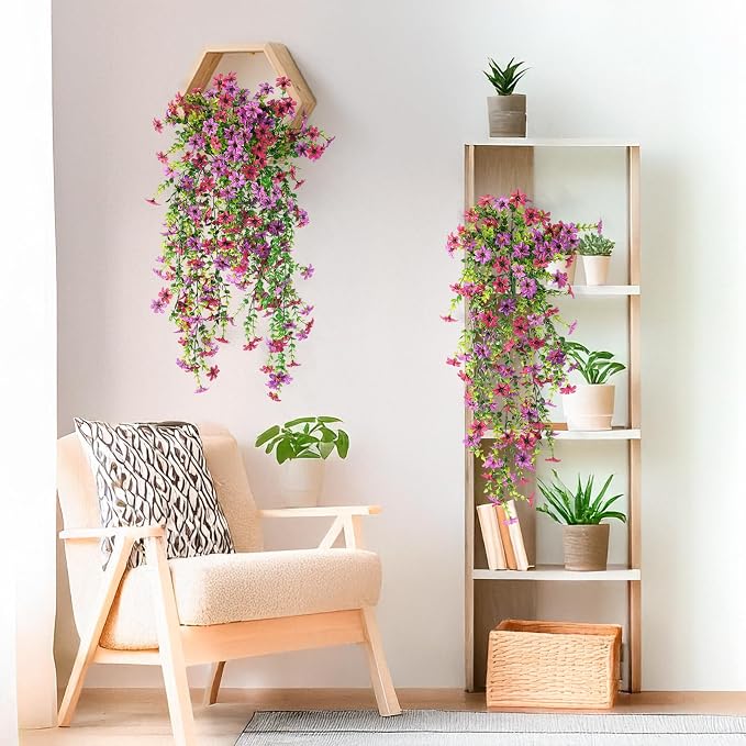 Artificial Fake Hanging Flowers Plants - Image 5