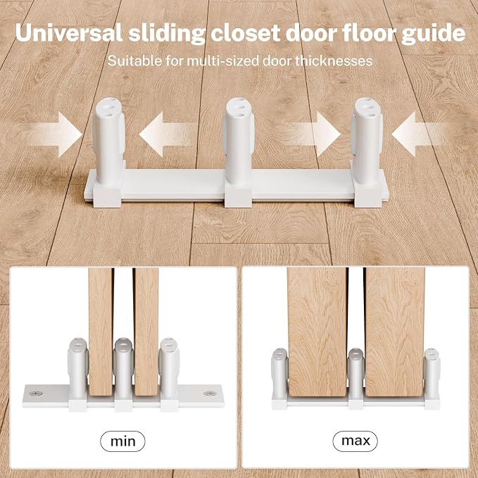 Sliding Closet Door Floor Guide, Sliding Door Guides Floor Mount - Image 3