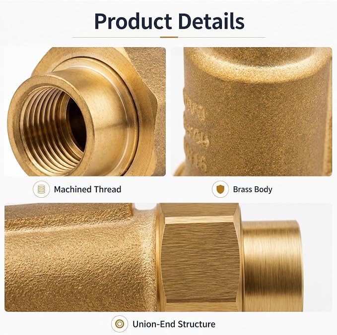 1/2 Inch Dual Check Valve Backflow Preventer, Fits 12UFX12F-700XL | Durable - Image 4