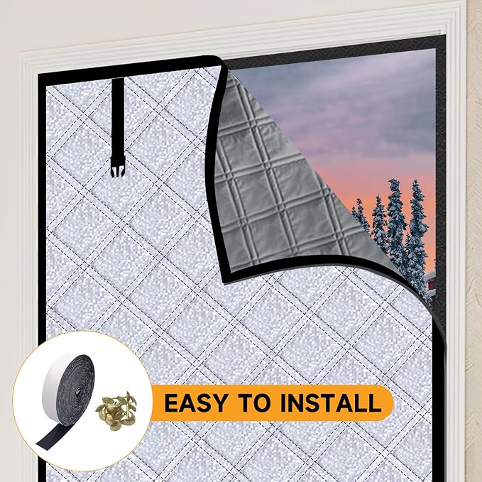 Winter Insulated Window Curtain 23.6"x39", Oxford Cloth Thermal Insulated - Image 3