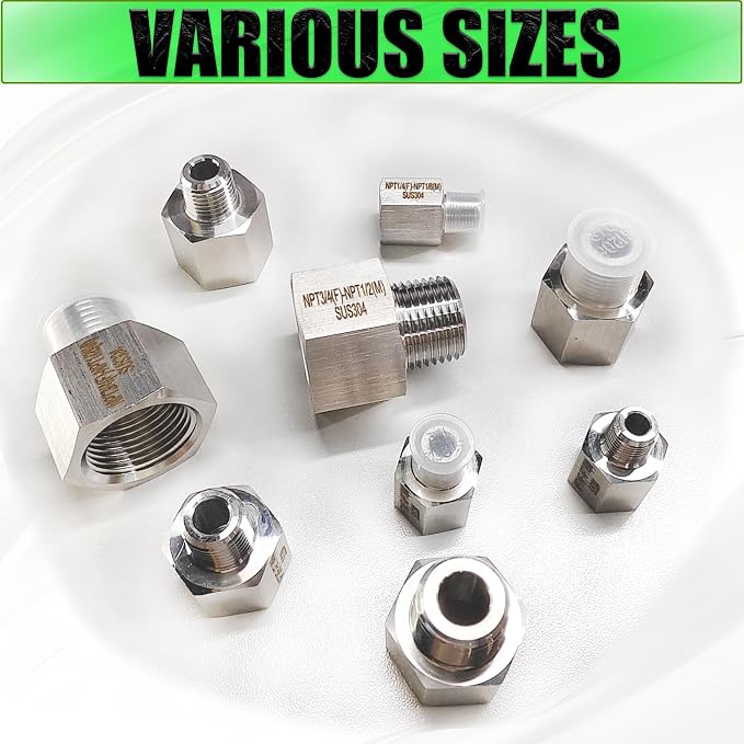 Reducer Adapter Fitting, 3/4" NPT Female x 1/2" NPT Male Reducing Pipe - Image 7