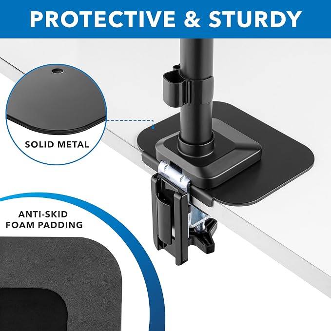 Mount-It! Monitor Mount Reinforcement Plate, Steel Desk Protector - Image 4