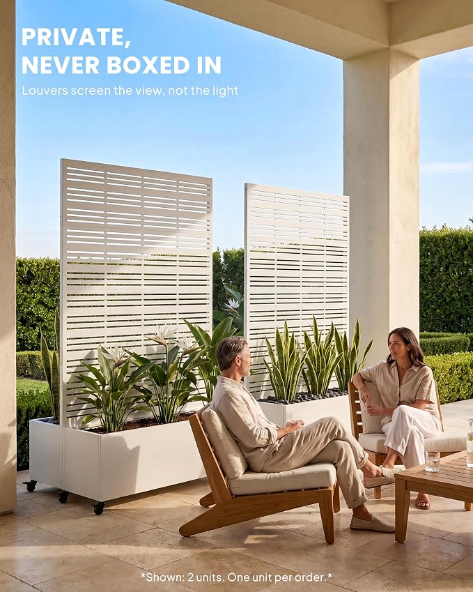Louvered Privacy Planter Box - Image 2