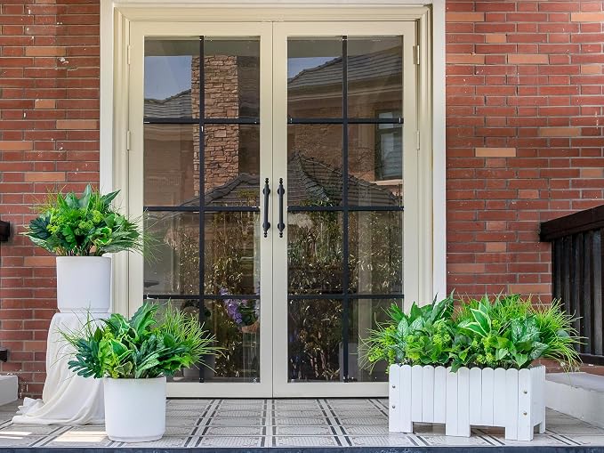 18PCS Artificial Plants Outdoor, Faux Flower Greenery Stems - Image 5