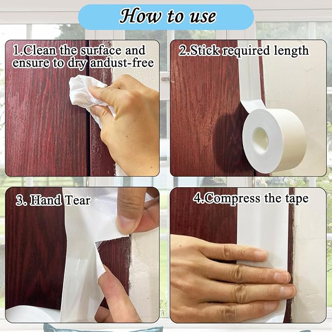Window Weather Sealing Tape, Waterproof AC Insulation Air Conditioner Sealing - Image 6