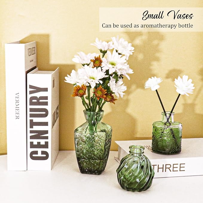 36Pcs Bud Vases Set Small Vintage Glass Bottles Bud Vases in Bulk Multiple - Image 4