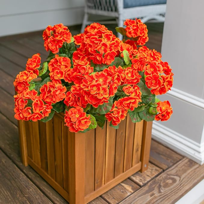 Fake Geraniums Artificial Flowers - Image 2