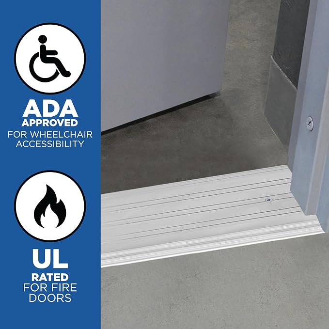 MD Building Aluminum Commercial Flat-Profile Threshold, 72in | UL Fire Rated - Image 3