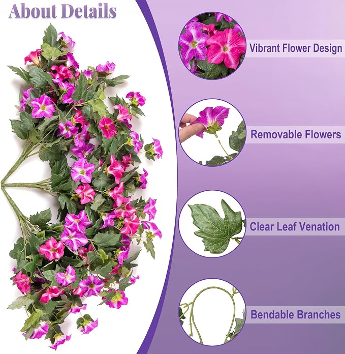 Ammyoo Artificial Hanging Flowers - Image 2