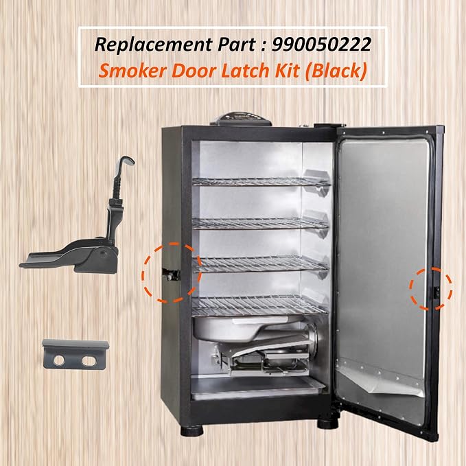 Black Door Latch Kit Replacement Parts 990050222 - Image 2