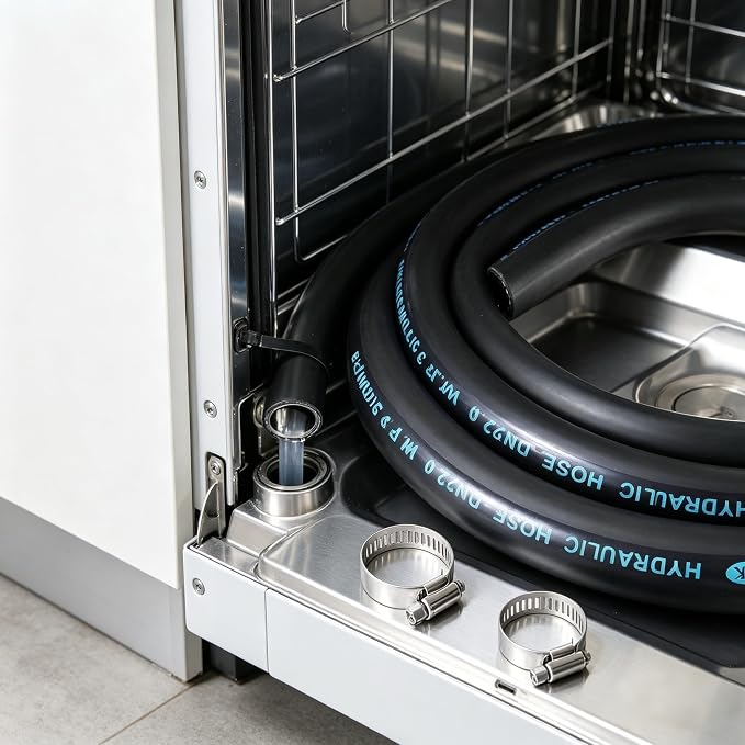 6FT Dishwasher Drain Hose, 7/8 Inch ID Rubber Discharge Hose - Image 7