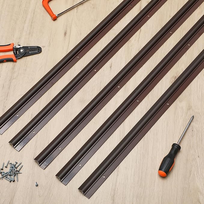 Yuntau 5 Pcs Screw on Door Weather Stripping 42" 36" Exterior Door Weather - Image 8