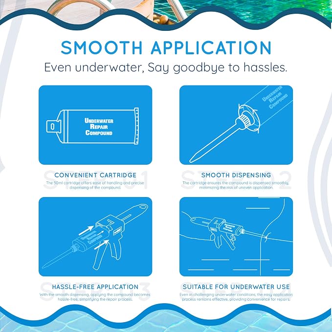 Swimming Pool Epoxy Repair Kit | Waterproof Epoxy Putty | Pool & Spa Repair | - Image 6