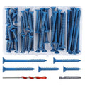 1/4" Flat Head Concrete Screws Anchor Kit, Brick or Stucco by Unknown