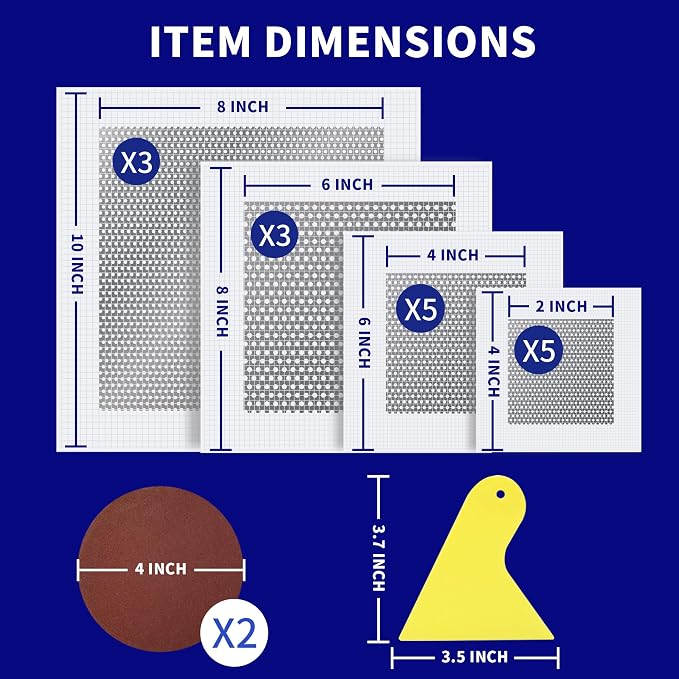 Drywall Repair Patch Kit, 2/4/6/8 Inch Drywall Patch Kit - Image 2