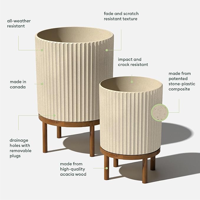 Veradek Demi Series Raised Duo Planters - Image 2