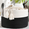 KAKAMAY Large Blanket Basket, Woven Baskets by KAKAMAY