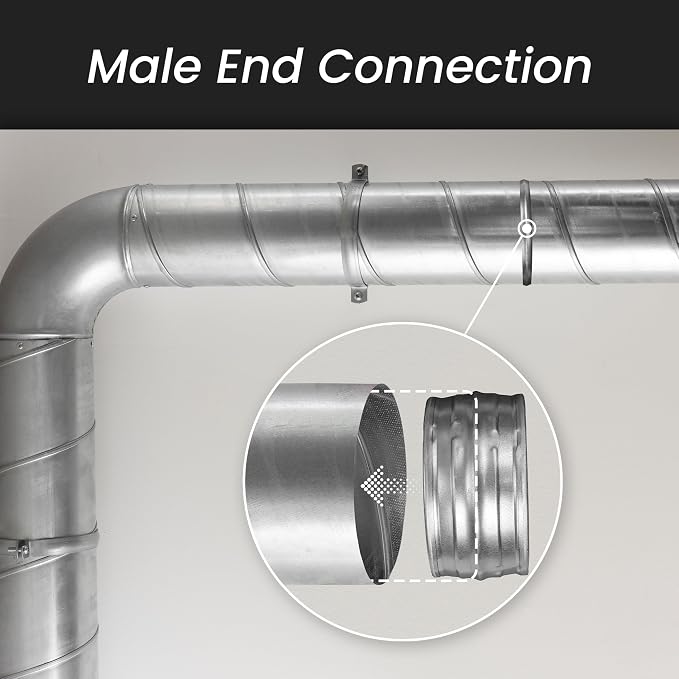 Galvanized Metal 8 Inch Duct Couplings - Image 4